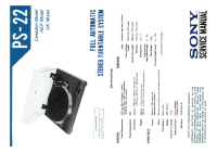 Sony PS-22 - Service Manual 
